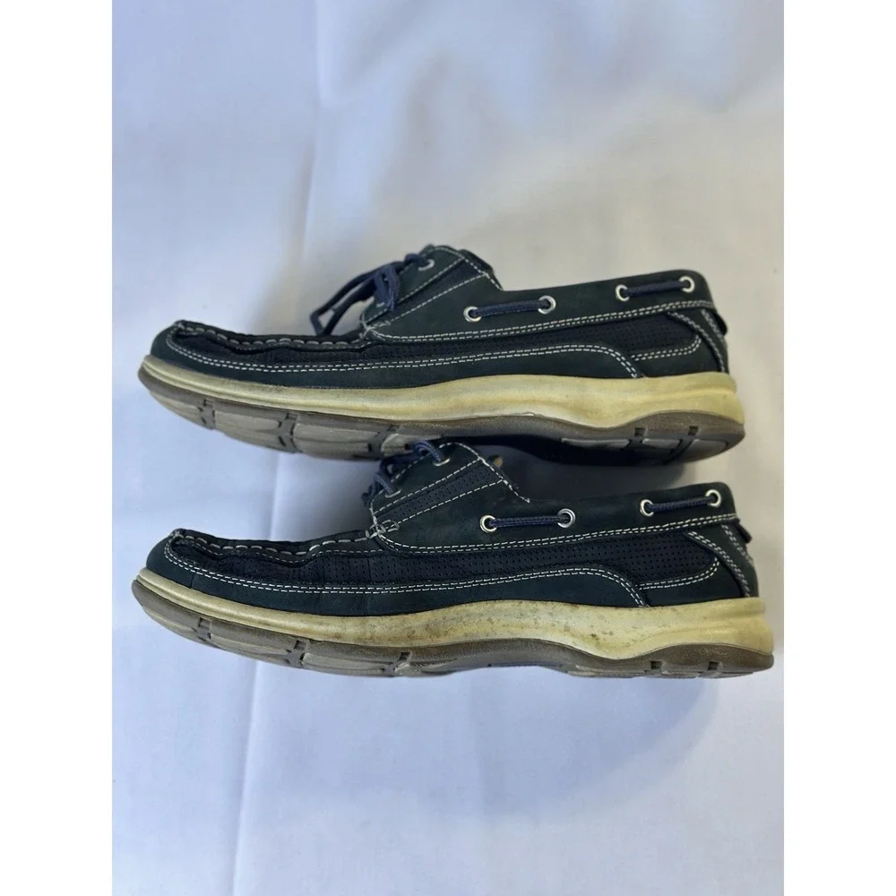 Reel Legends Skipper II‎ Green Leather Boat Shoes Men's 11 M
